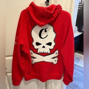 🍪 NWT COOKIES Red Embroidered & Patchwork Hoodie 🍪